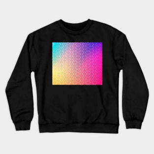 Fun colorful rainbow art deco pattern Crewneck Sweatshirt